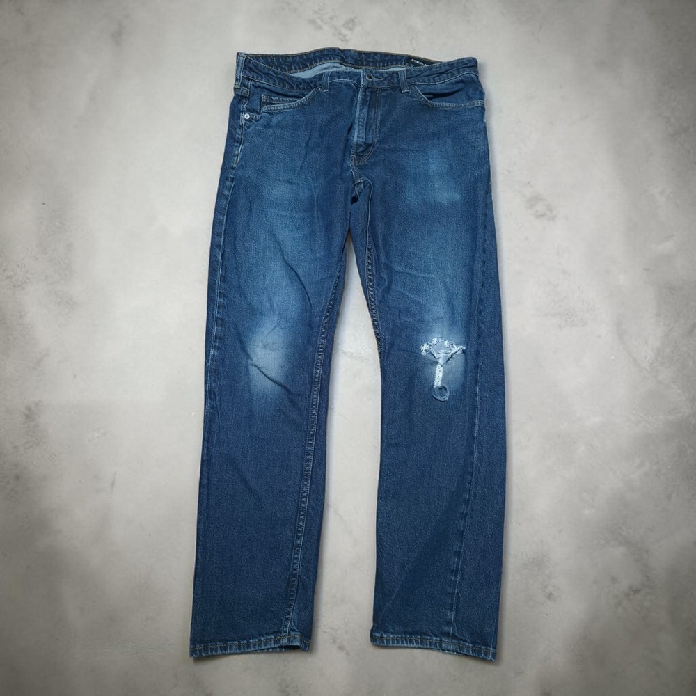Bonobos Jeans Mens 36 x 32 *Fits 36 x 30* Distressed Preppy Casual Denim Stretch
